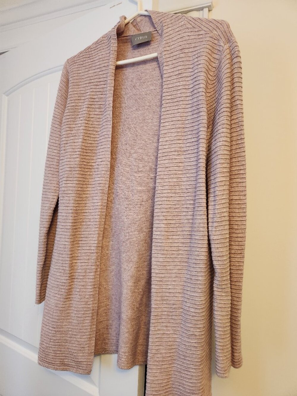 Cyrus Long Pink Cardigan